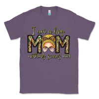 Lavender Iam Boy Mom Nothing Scares Me Classic Tee - CowhideDigitalArt