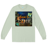 Matcha born to camp Long Sleeve Tee - NancyCooperArtShop