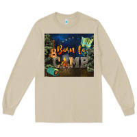 Mushroom born to camp Long Sleeve Tee - NancyCooperArtShop