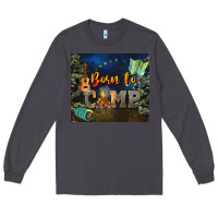 Smoke born to camp Long Sleeve Tee - NancyCooperArtShop