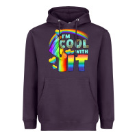 Plum Lgbtq İ'm Cool With İt Heavyweight Hoodie - BundleAndBundleShop