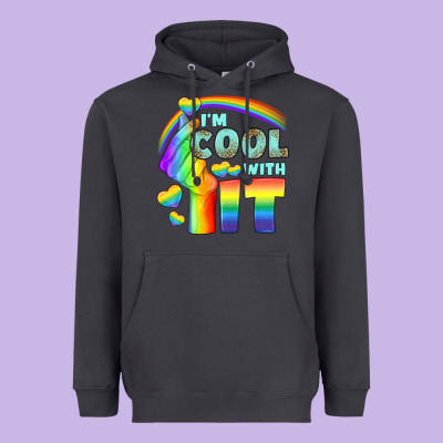 Lgbtq İ'm Cool With İt Heavyweight Hoodie Designed By Bundleandbundleshop