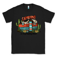 Black camping is my happy place Classic Tee - JahusDesignShop