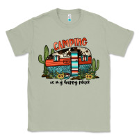 Matcha camping is my happy place Classic Tee - JahusDesignShop