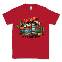 Red camping is my happy place Classic Tee - JahusDesignShop