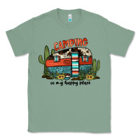 Sage camping is my happy place Classic Tee - JahusDesignShop