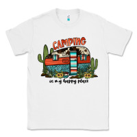White camping is my happy place Classic Tee - JahusDesignShop