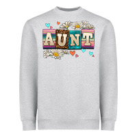 Heather Grey daisy aunt Heavyweight Sweatshirt - AdoDesignShop