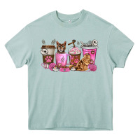 Arona cat coffee cups Heavy Core Tee - texasbilliewilder