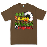 Cacao eat sleep soccer repeat Premium Tee - texasbilliewilder