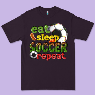 Premium Tee eat sleep soccer repeat
