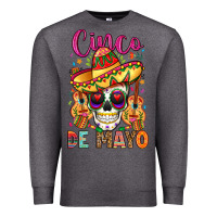 Charcoal Heather cinco de mayo Premium Sweatshirt - LillyAllenDesigns