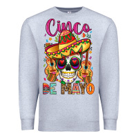 Heather Grey cinco de mayo Premium Sweatshirt - LillyAllenDesigns