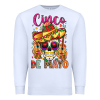 White cinco de mayo Premium Sweatshirt - LillyAllenDesigns
