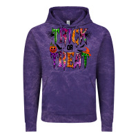 Cloud Purple trick or treat Vintage Hoodie - RacoonDesign