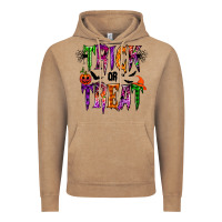 Vintage Coffee trick or treat Vintage Hoodie - RacoonDesign