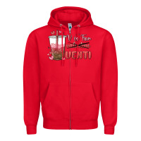 Red v is for valentine venti Zipper Hoodie - MaliasSmallBusiness