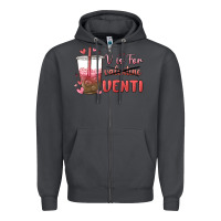 Smoke v is for valentine venti Zipper Hoodie - MaliasSmallBusiness