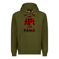 Army Green Just A Girl Who Loves Bears Premium Hoodie - Bettercallsaul