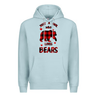 Just A Girl Who Loves Bears Premium Hoodie | Teevron