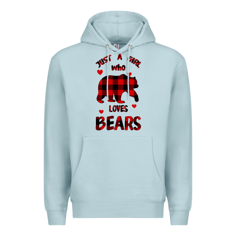 Just A Girl Who Loves Bears Premium Hoodie by Bettercallsaul | Teevron