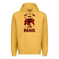Mustard Just A Girl Who Loves Bears Premium Hoodie - Bettercallsaul