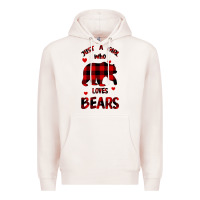Pale Pink Just A Girl Who Loves Bears Premium Hoodie - Bettercallsaul