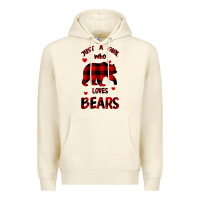 Sandshell Just A Girl Who Loves Bears Premium Hoodie - Bettercallsaul
