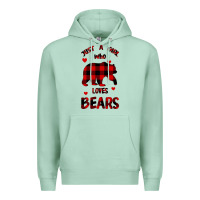 Seafoam Just A Girl Who Loves Bears Premium Hoodie - Bettercallsaul