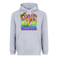 Heather Grey Love Has No Gender Pride Lgbtq Heavyweight Hoodie - BundleAndBundleShop