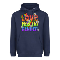 Navy Love Has No Gender Pride Lgbtq Heavyweight Hoodie - BundleAndBundleShop