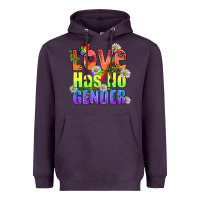 Plum Love Has No Gender Pride Lgbtq Heavyweight Hoodie - BundleAndBundleShop