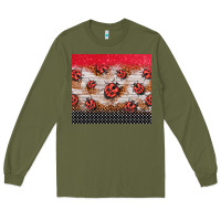 Army Green ladybug tumbler Long Sleeve Tee - BarkalooDesign