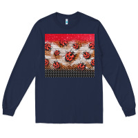 Navy ladybug tumbler Long Sleeve Tee - BarkalooDesign