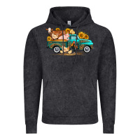 Vintage Black western farm truck farm animals Vintage Hoodie - FaDigitalArtStudio