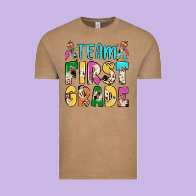 Team First Grade Vintage Tee Designed By Jahusdesignshop