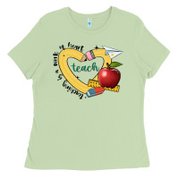 Matcha teaching is a work of heart Ladies Tee - JahusDesignShop