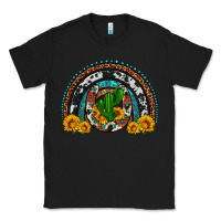 Black cactus sunflower horseshoe rainbow Classic Tee - Artiststas