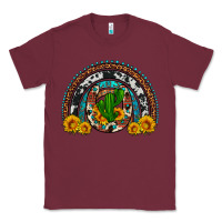 Burgundy cactus sunflower horseshoe rainbow Classic Tee - Artiststas