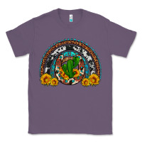 Lavender cactus sunflower horseshoe rainbow Classic Tee - Artiststas