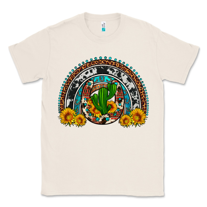 Cactus Sunflower Horseshoe Rainbow Classic Tee by Artiststas | Teevron