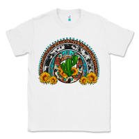 White cactus sunflower horseshoe rainbow Classic Tee - Artiststas