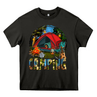 Asphalt camping Heavy Core Tee - texasbilliewilder