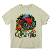 Mossy camping Heavy Core Tee - texasbilliewilder