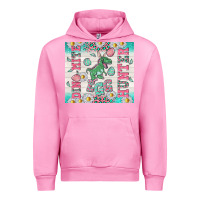 Fuchsia Pink dino mite egg hunter Urban Hoodie - TumblerDesignByShophia