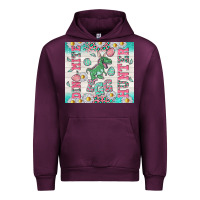 Mauve Wine dino mite egg hunter Urban Hoodie - TumblerDesignByShophia