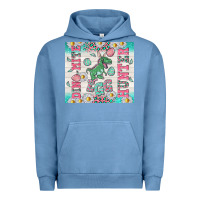Pigment Pebble Blue dino mite egg hunter Urban Hoodie - TumblerDesignByShophia