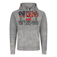 Cloud Rock stars and stripes Vintage Hoodie - CowhideDigitalArt
