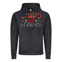 Vintage Black stars and stripes Vintage Hoodie - CowhideDigitalArt