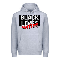 Heather Grey Black Lives Matter Premium Hoodie - Bettercallsaul